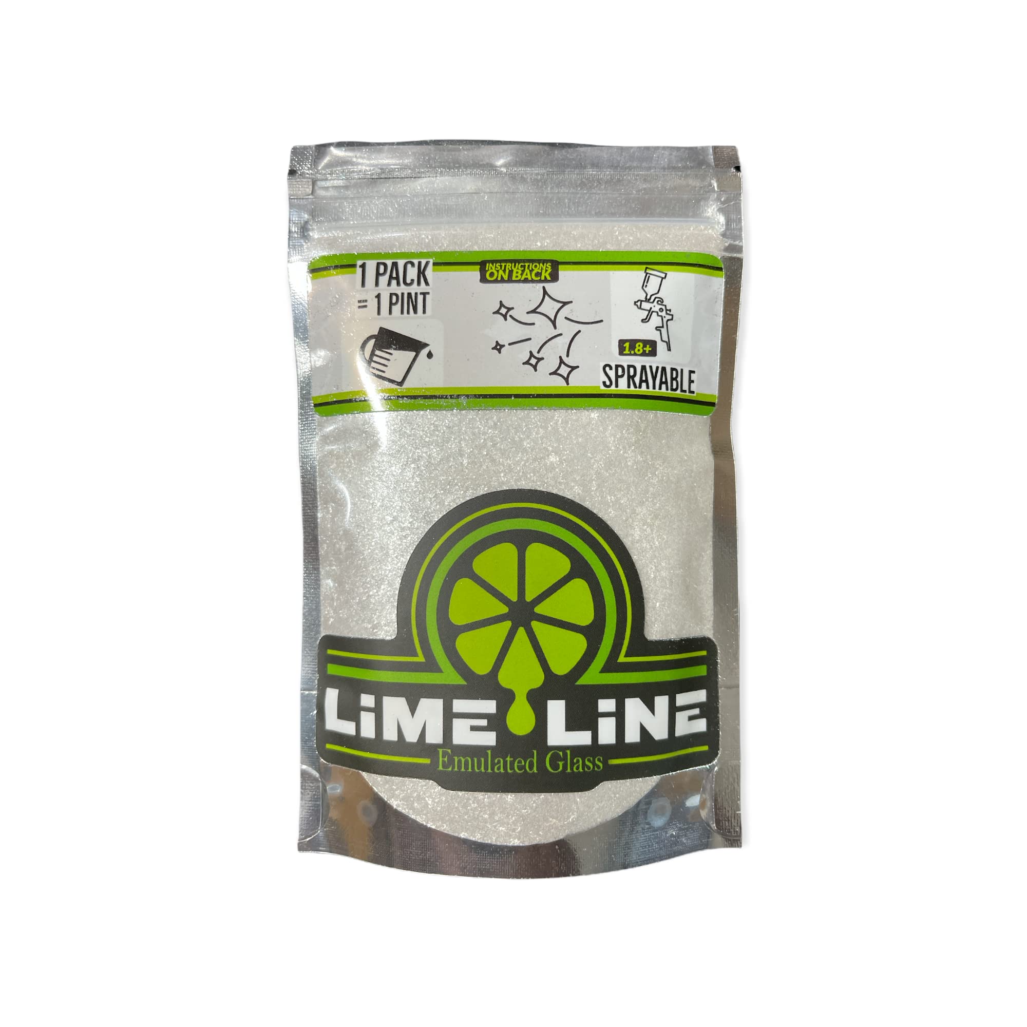 

LiME LiNE Дроблёное стекло Металлические хлопья для кастомной покраски 10 Ounce (Pack of 1) чёрный