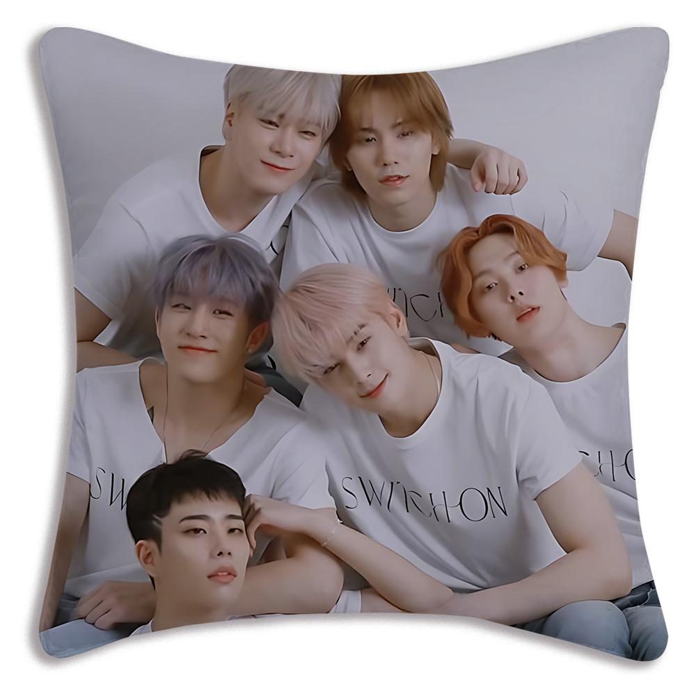 

Cool Fashion Singer Korean Wave Pillow Covers Cartoon Sofa Decorative Home Double-sided Printing Short Plush Cute Cushion Cover 30cmx30cm
