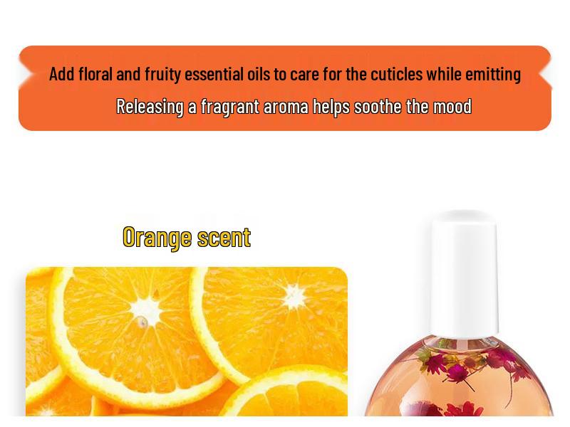 75ml Plant Dried Flower Scented Cuticle Oil - Anti-Hangnail Nail Protector