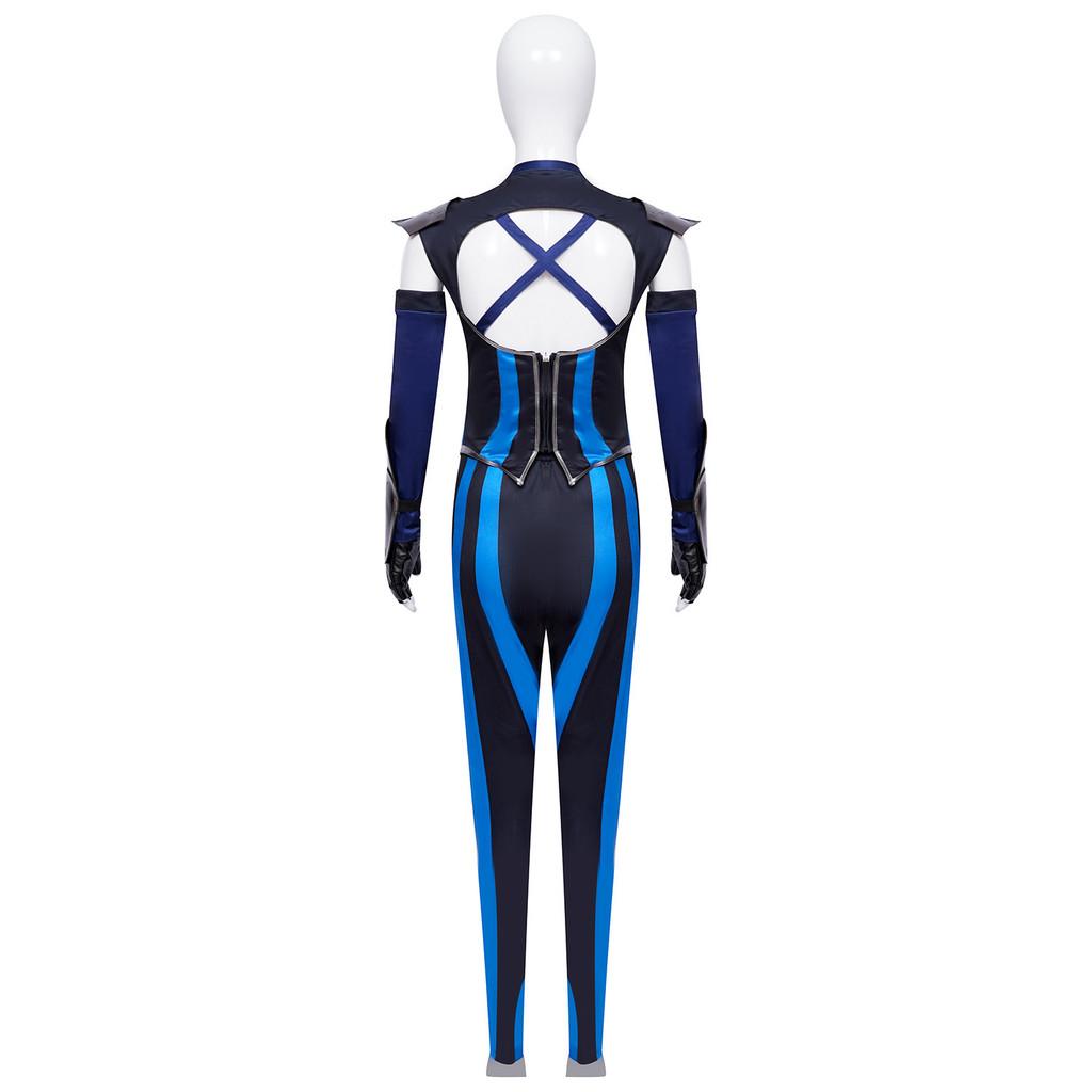 Mortal Kombat Kitana Cosplay Costume With Pu Leather For Female Cosplayers