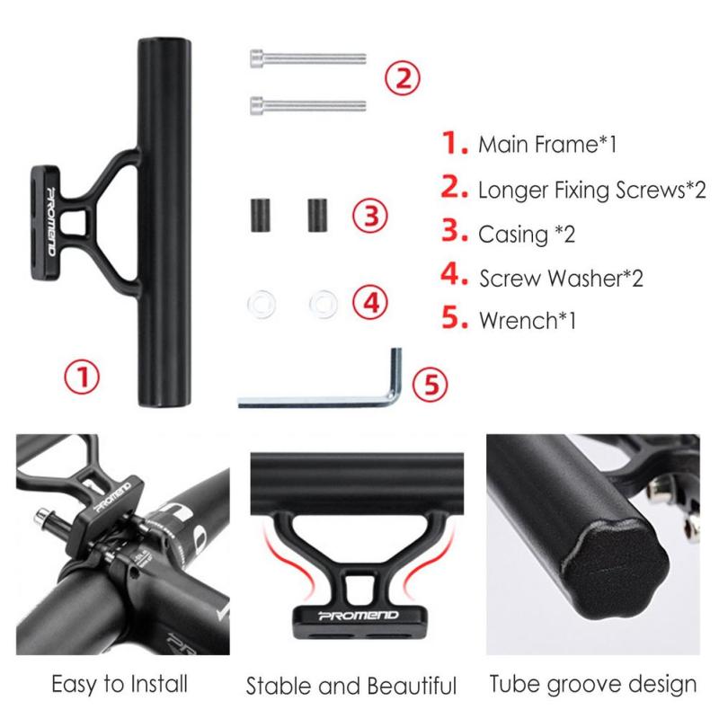 Aluminum Alloy Lightweight Bicycle  Extension  Frame Road Outdoor Bike Handlebar Navigation Bracket