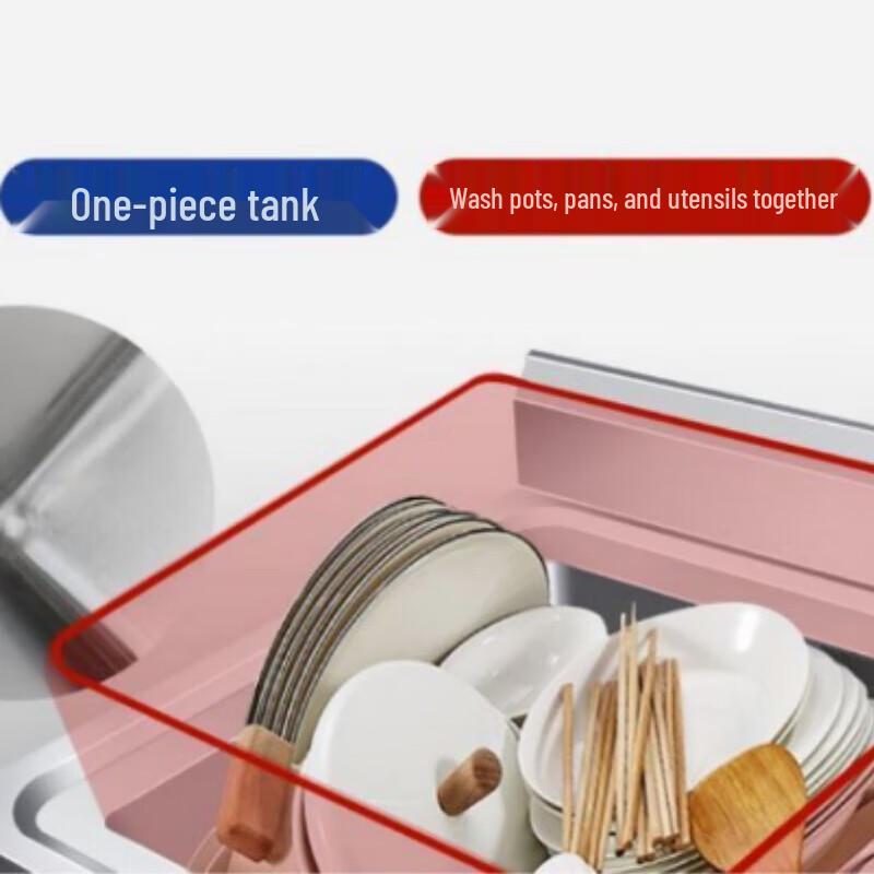 Beifu 304 Stainless Steel Freestanding Double Basin Sink