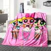 1Pc Powerpuff Girls Blanket For Couch Bed Plush Cozy Fuzzy Blanket Super Soft Warm Blankets For Fall And Winter 0918295
