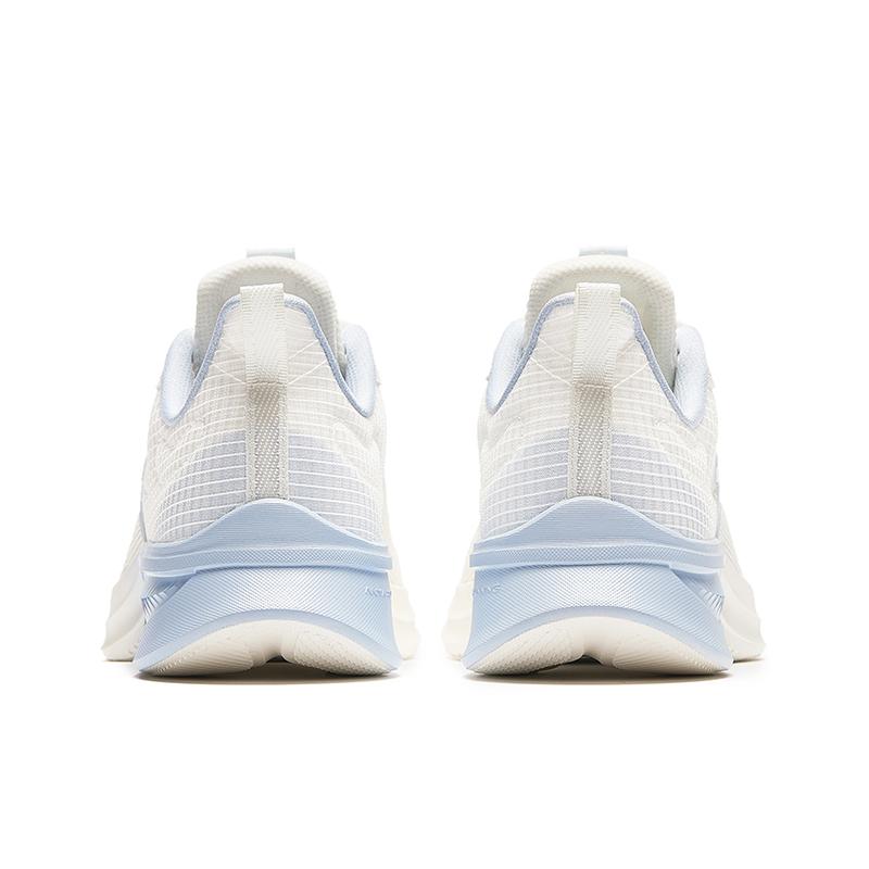 Anta Comfortable Versatile Shock Absorbing Wear Resistant Breathable Low Top Casual Shoes Women Sneaker White Blue 922335501-6