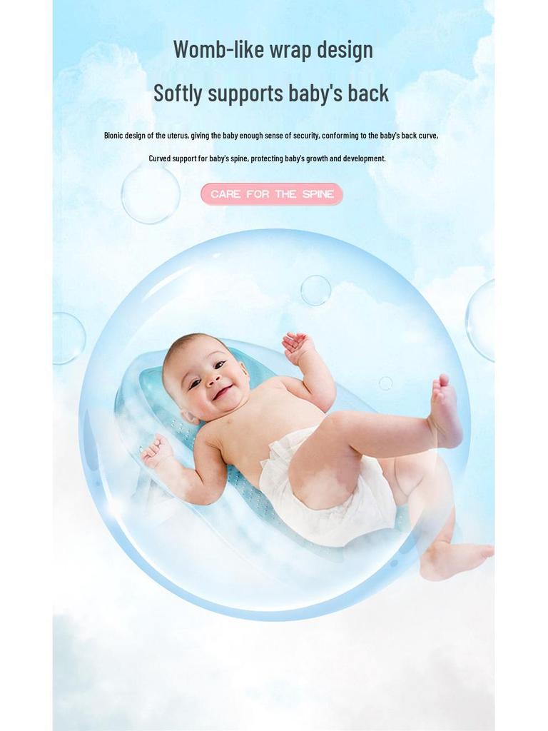 Newborn Reclining Baby Bath Net - Shower Seat with Mesh Fabric