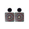 New Autumn And Winter Style Retro Fashion Colorful Personalized Earrings Geometric Square Love Studs