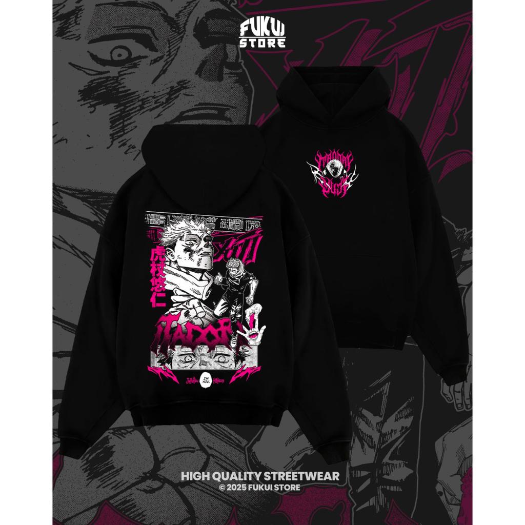 Jujutsu Kaisen Grafik-Hoodies Herren Damen Fleece Warme Sweatshirts Japanischer Anime Print Streetwear Y2k Übergroßer Pullover Trainingsanzug Damen Herren Kleidung