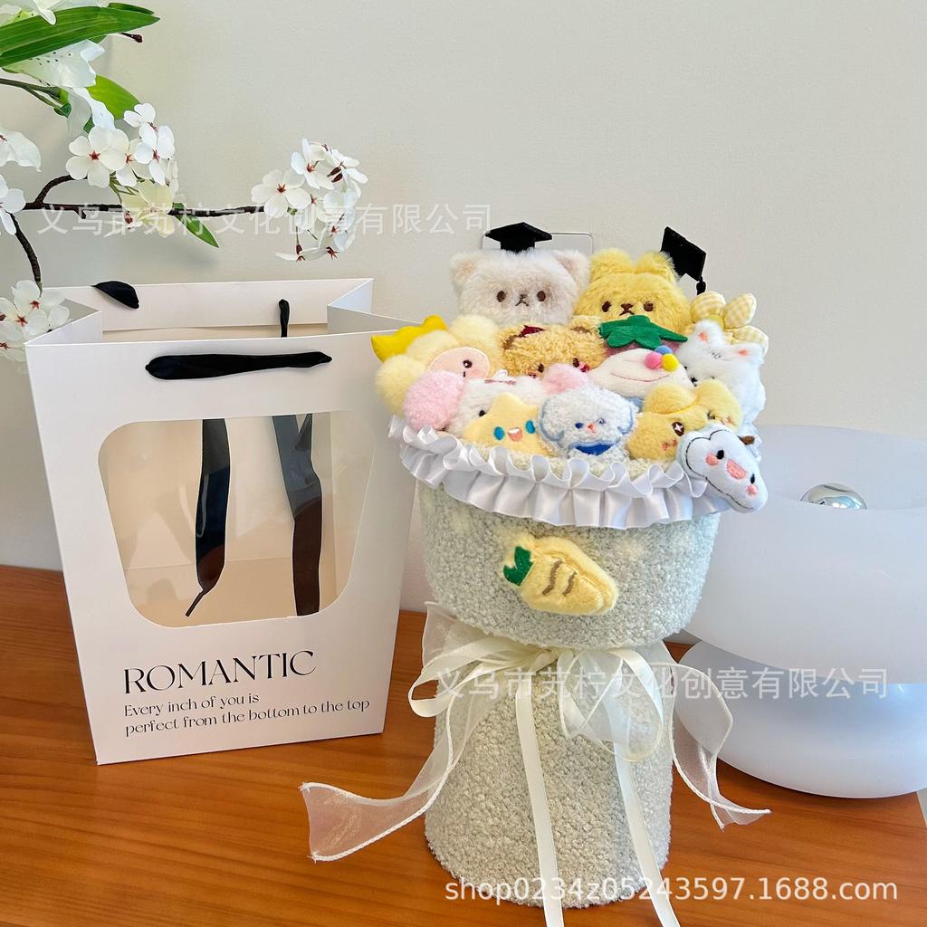 New Year's Ice Cream Doll Bouquet Finished Creative Doll Hand Bouquet To Send Relatives and Friends Finished Souvenir