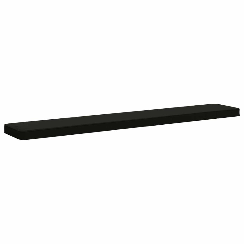 2 piece Bench Cushions VUGHT 2 pcs 100percent Polyester Black