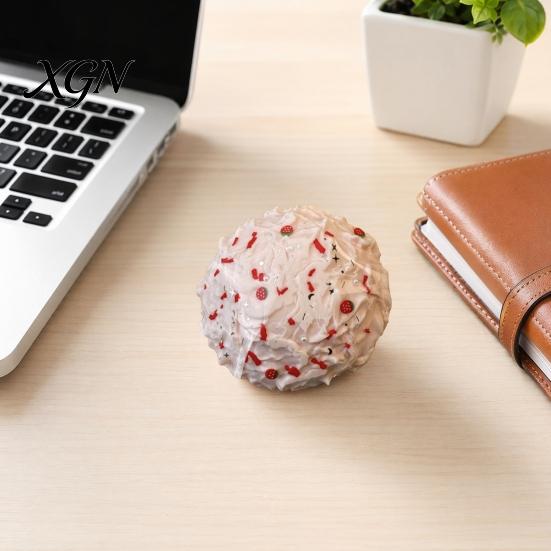 Stress Relief Simulated Dessert Toy Toy, Slow Rising Squeeze Pinch Fidget Hand Relaxation Sensory Ball Shape