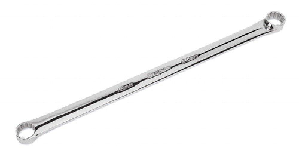 Straight Offset Long Snap-on Open-End Wrench, 0° Head, 12-Point, Handle, Size 17-19mm [XDHFM1719]