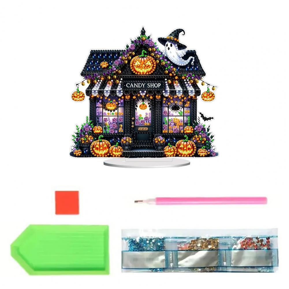 Halloween Faux Painting Kit Stress-relief Faux Painting Halloween Themed Painting Kit for Kids Diy Special Shaped for Crafting
