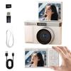 SRAR Digital Camera with 1080p Video Recording, 48MP, 8x Digital Zoom, AF Autofocus, 180° Rotating LCD Monitor, Autofocus, Close-Up Mode, Selfie