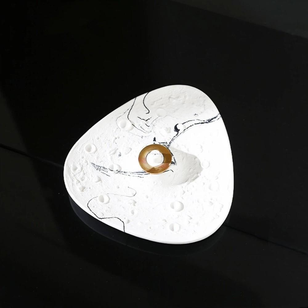 Handmade Mosquito Coil Holder Sturdy Simple Mosquito Coil Tray Round/Triangle Decorative Mosquito Incense Holder Camping