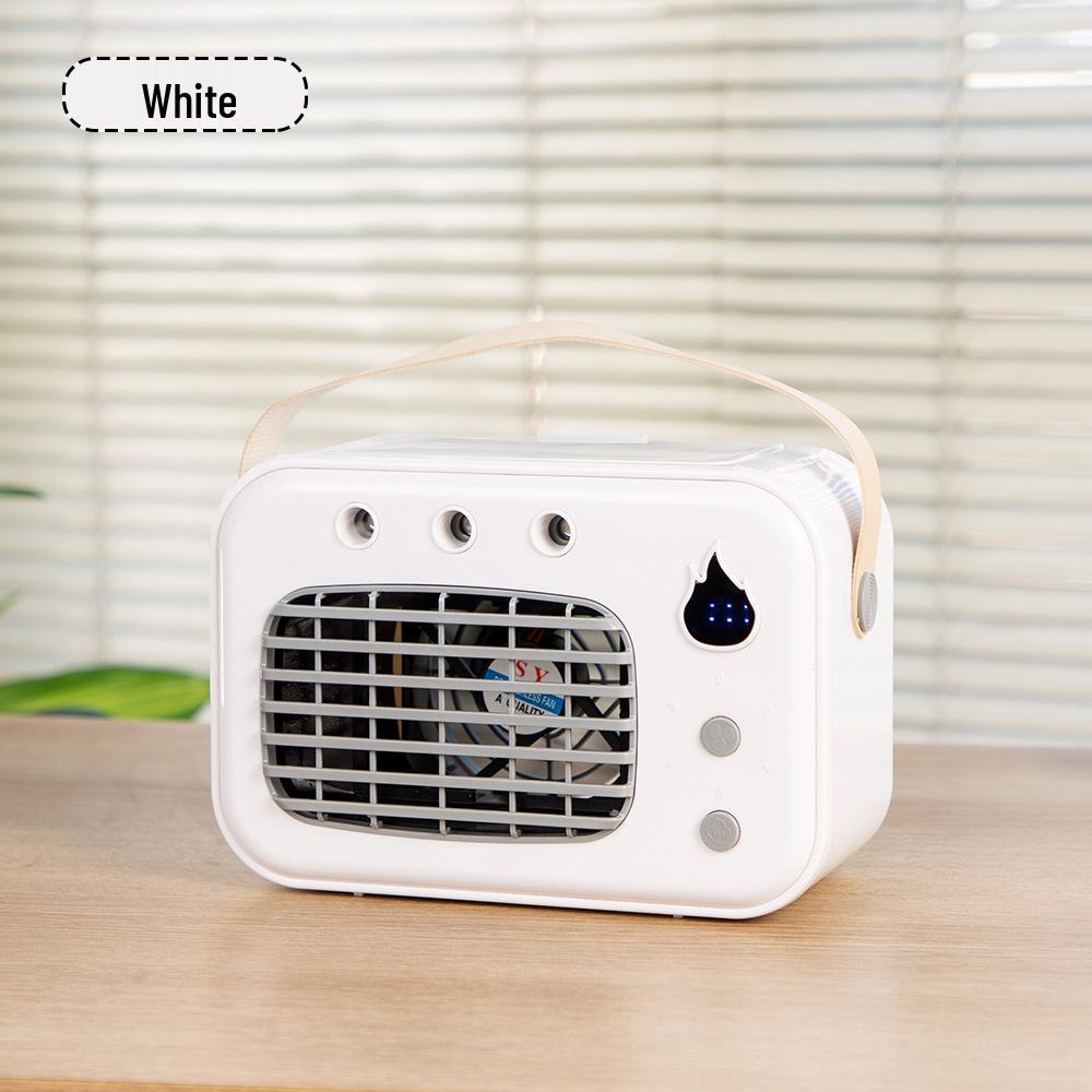 

Rechargeable USB Mini Air Conditioner with Spray Humidifier for Home and Office 1 білий
