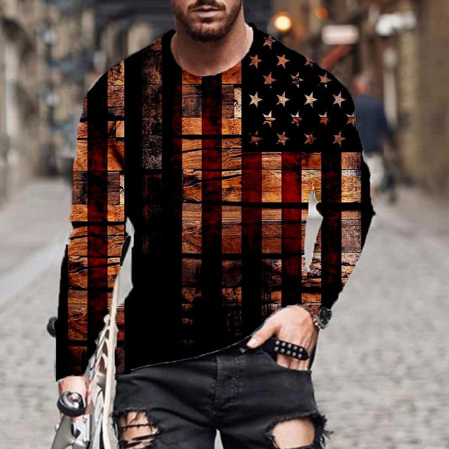 3D tištěná trička pro pánské ležérní graffiti s personalizovaným rukávem pánské triko s dlouhým rukávem plus velikosti O s krkem