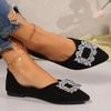 Fashion Autumn Women's Pumps Pionted Toe Low Heel Shoes for Women Outdoor Dress Slip On Shoes Platform Fashion Anti-slip Bling Loafers
