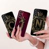 Für Samsung Galaxy M13 Hülle SM-M135F Cover Niedlicher Buchstabe Krone Weiche Dünne Capa Silikon Rückseite Für Samsung M23 M33 M53 5G Funda