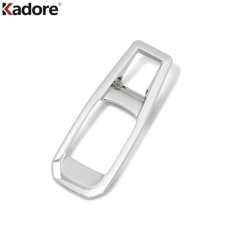 Car Console Gear Shift Box Cover Trim For Peugeot 3008 5008 GT 2017-  Chrome Handbrake Panel Trim Interior Accessories