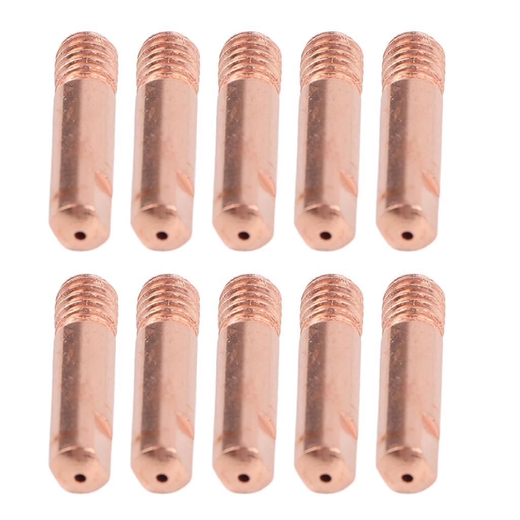 10xMB 15AK MIG MAG M6 Welding Weld Torch Contact Tips Holder Gas Nozzle Gold