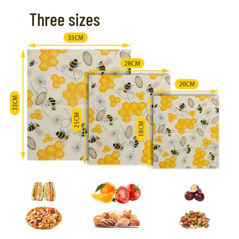 Biodegradable FDA Food-Grade Beeswax Wrap for Fresh-Keeping Fruits and Vegetables