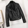 Slim Women PU  Leather Jacket Casual Biker Motorcycle Jackets Female Punk Streetwear Spring Autumn Coat