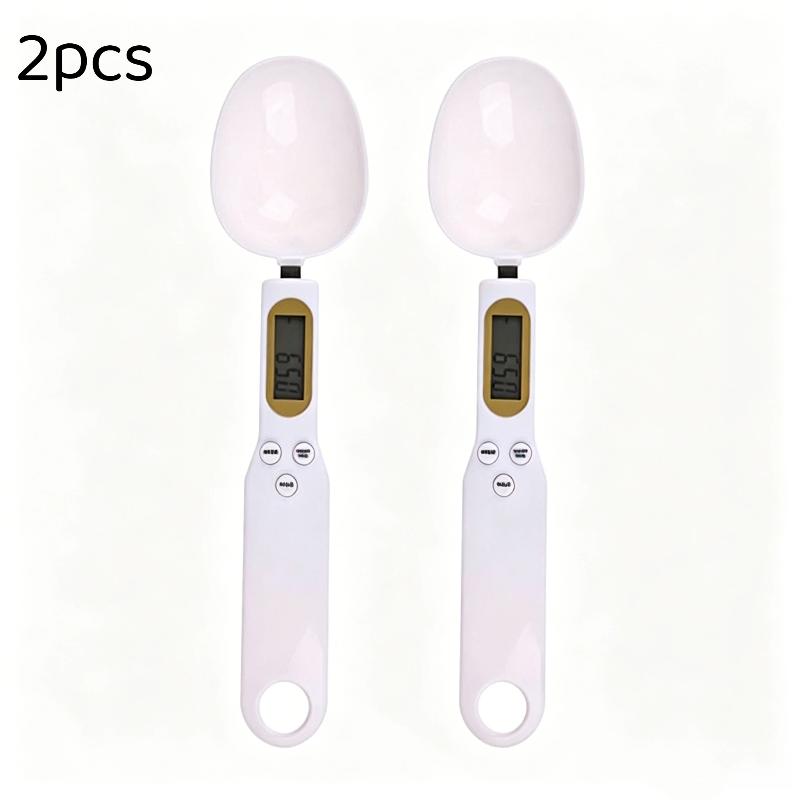 Digital Measuring Spoon Scale 0.1g Accurate 500g Capacity LCD Screen Portable Kitchen Food Scale for Baking Milk Powder Weighing