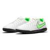 Nike Tiempo Legend 8 Club TF Slip Resistant Abrasion Resistant Low Top Kids' Soccer Shoes White Green Kids' AT5883-030