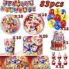 Amazing Digitaled Birthday Party Decoration Circus Tableware Balloon Cake Decor for Kids Baby Shower Party Supplies Photo Props