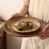 Japanese Retro Glazed Ceramic Dinnerware Set Irregular Shaped Plates Bowls Cups Home Restaurant Stylish Table Setting