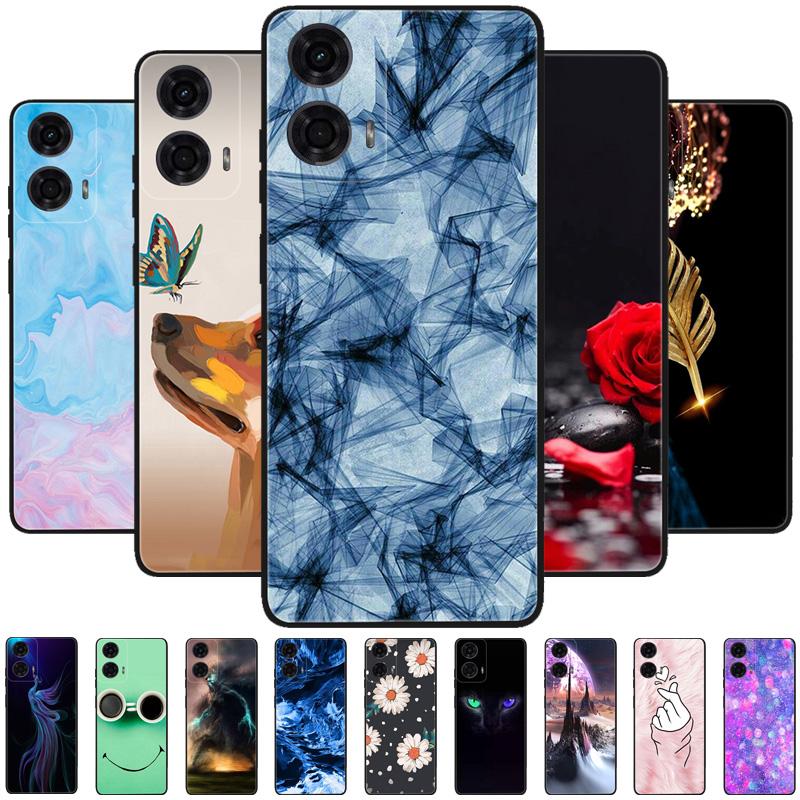 For Motorola Moto G24 Power 4G Case G 24 New Fashion Flower Silicone Soft Back Cover For Moto G04 G04s Phone Case MotoG04 Coque
