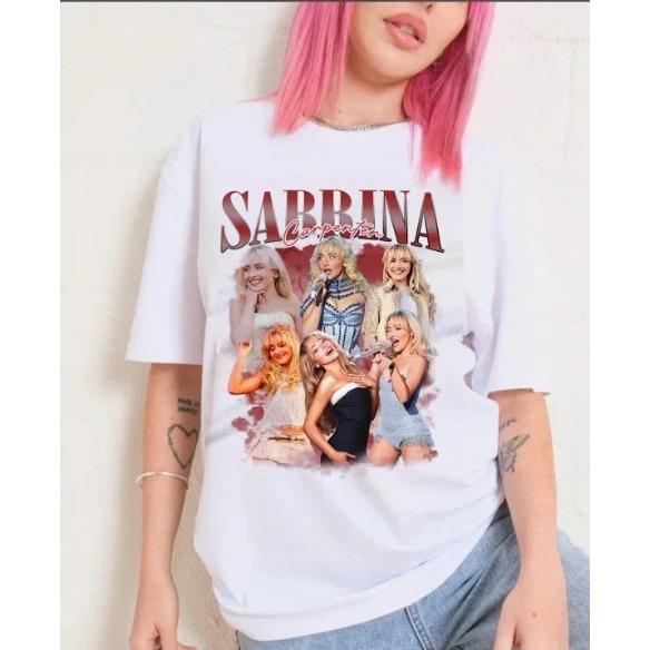 2026 Sabrina T-Shirt, Retro-Konzertmuster, Bequem und Atmungsaktiv, Geeignet für Männer und Frauen Y2k Hip Hop Streetwear Übergroßes T-Shirt