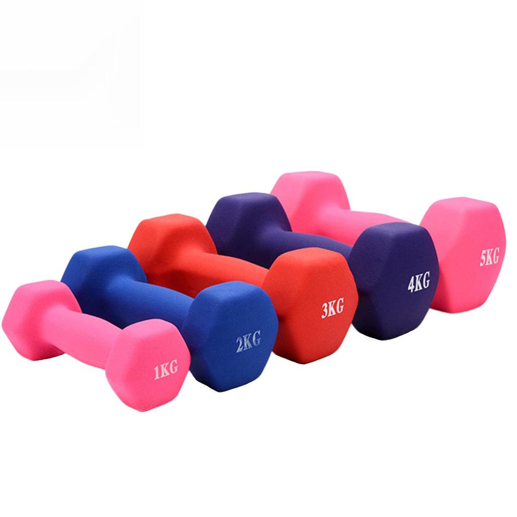 Non-Slip Hexagonal Frosted Dumbbells for Home Fitness