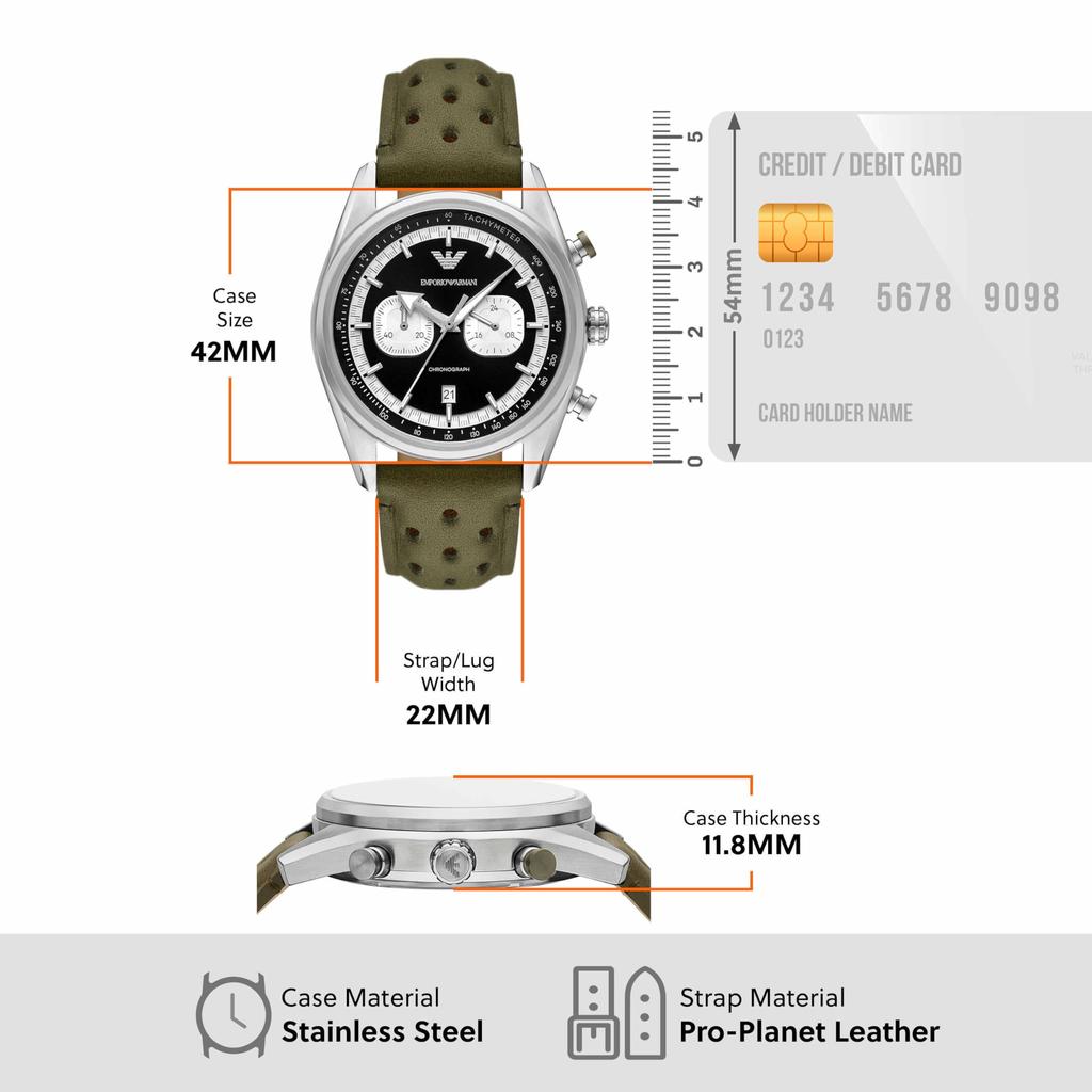 Emporio Armani AR11709 Green Watch Men's
