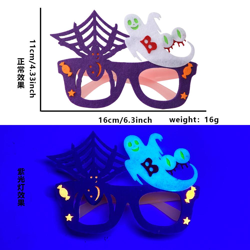 Halloween Party Favors for Kids Funny Eyeglasses Bracelets Pumpkin Keychains Bat Hair Clip Trick or Treat Cosplay Decorations