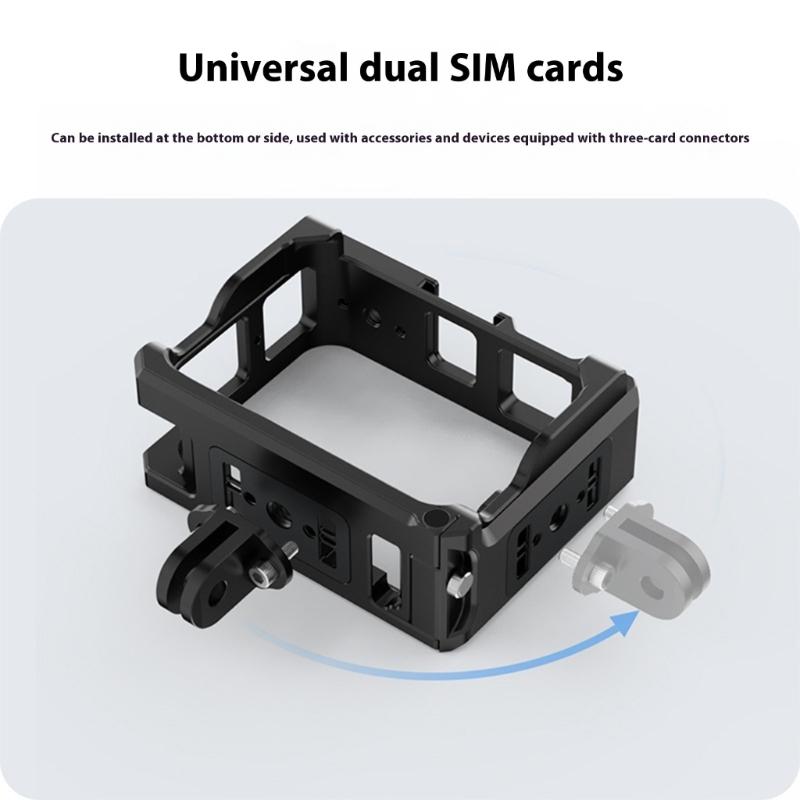 Universal Simple Detach Mount For Sports Cameras Cage Featuring Magnetic Lock Mechanism And Flexible Positioning