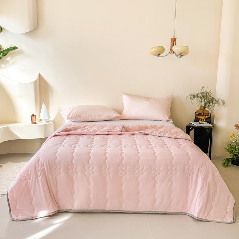 New Cool Silk Summer Quilt, Summer Cool Quilt, Air Conditioner Quilt, Solid Color, Simple Japanese Style