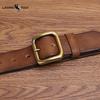 Retro Motetrend Belte Herre Ekte Skinn Spennespenne Ren Kuskinn Enkelt Allsidig Belte