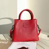 2025 Genuine Leather Women's Tote: European & American Style, Large Capacity Commuter Shoulder Bag