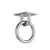 Stainless steel mounting hardware set for hammock (fittings, screws, anchors,