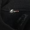80s 90s Old Diagonal Stripe Pattern Long Sleeve Sweater LL Black Knit Men's Used