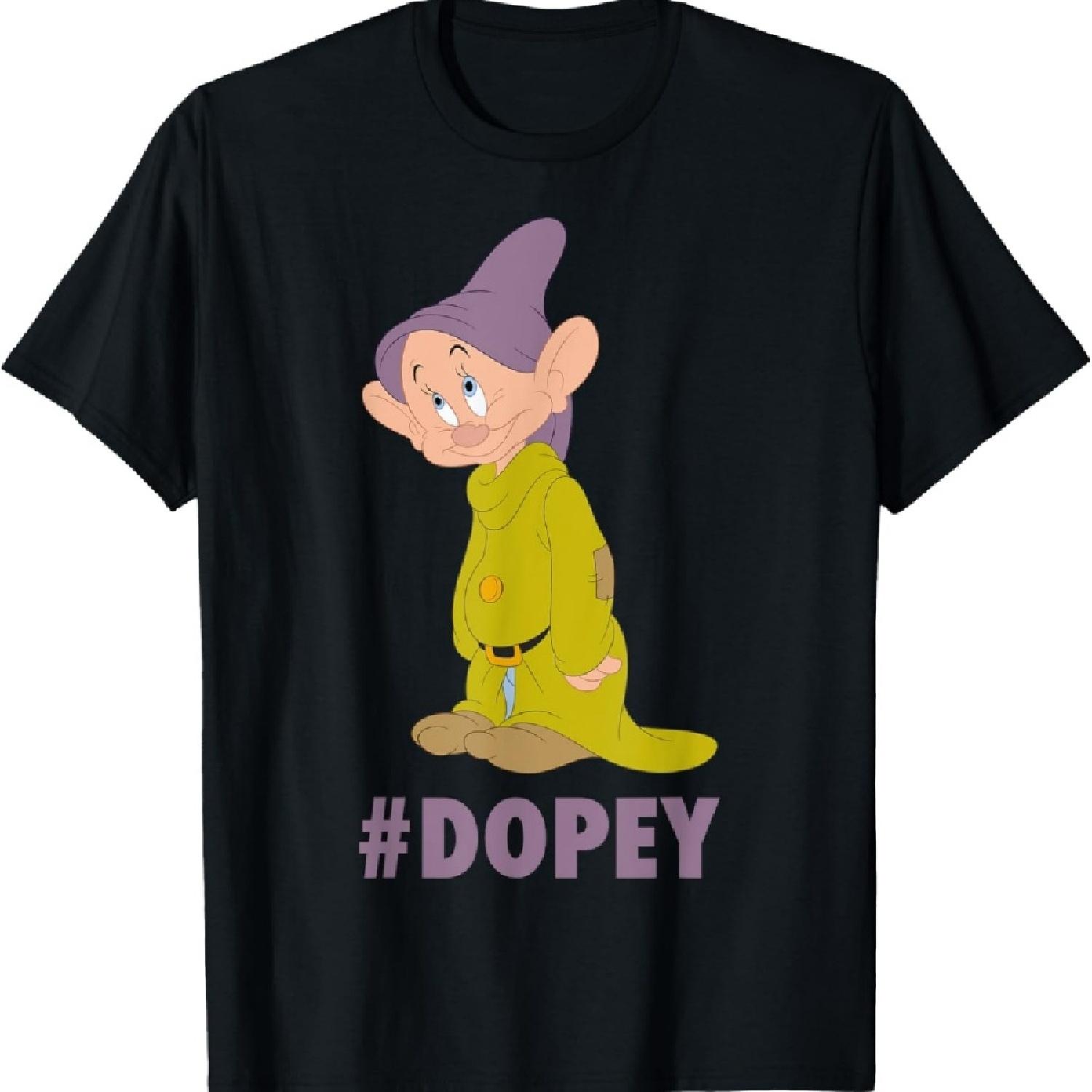 

Disney Snow White Dopey Hashtag Portrait T-Shirt S
