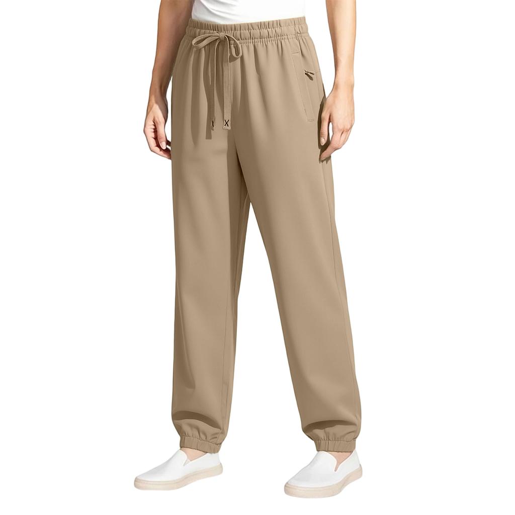 Women's Summer Ice Silk Sun Pants Sporty Casual Loose Fit Breathable Quick Drying