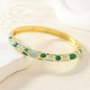 Painted Enamel Oil Dripping Open Bracelet