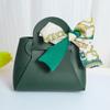 Small PU Leather Candy Gift Box with Handle 1010cm for Wedding Favors