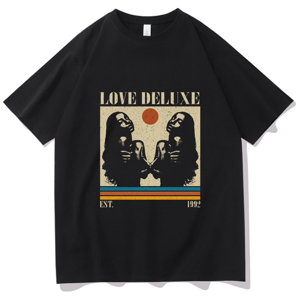 Sade Love Deluxe tričko Dámské Kulatý výstřih Ležérní Potisk Letní Hudební Fanoušci Dárek Tričko Oversized tričko Pánské Běžné