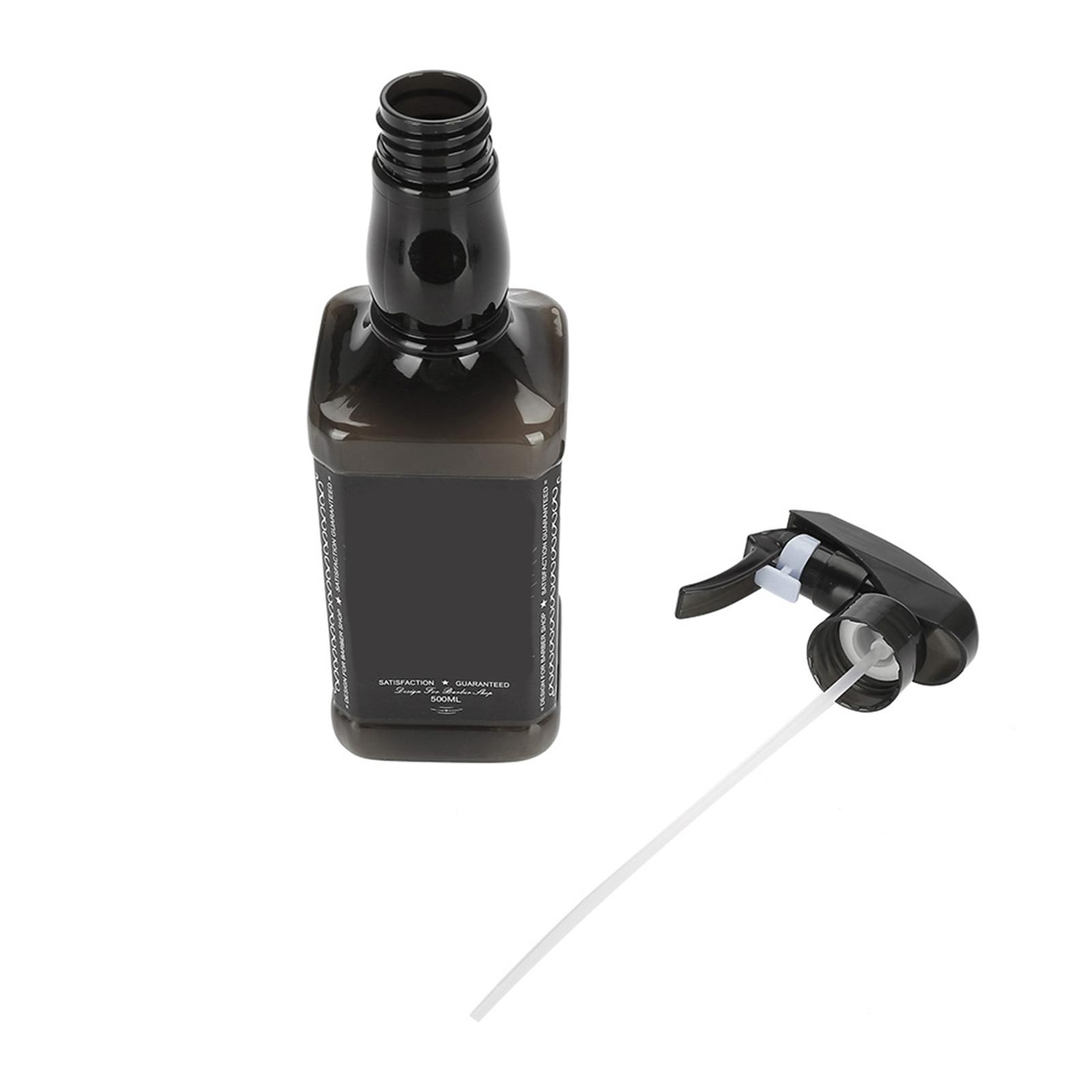 

500ml Plastic Hairdressing Spray Bottle Salon Barber Hair Tools Water Sprayer (Black) чорний