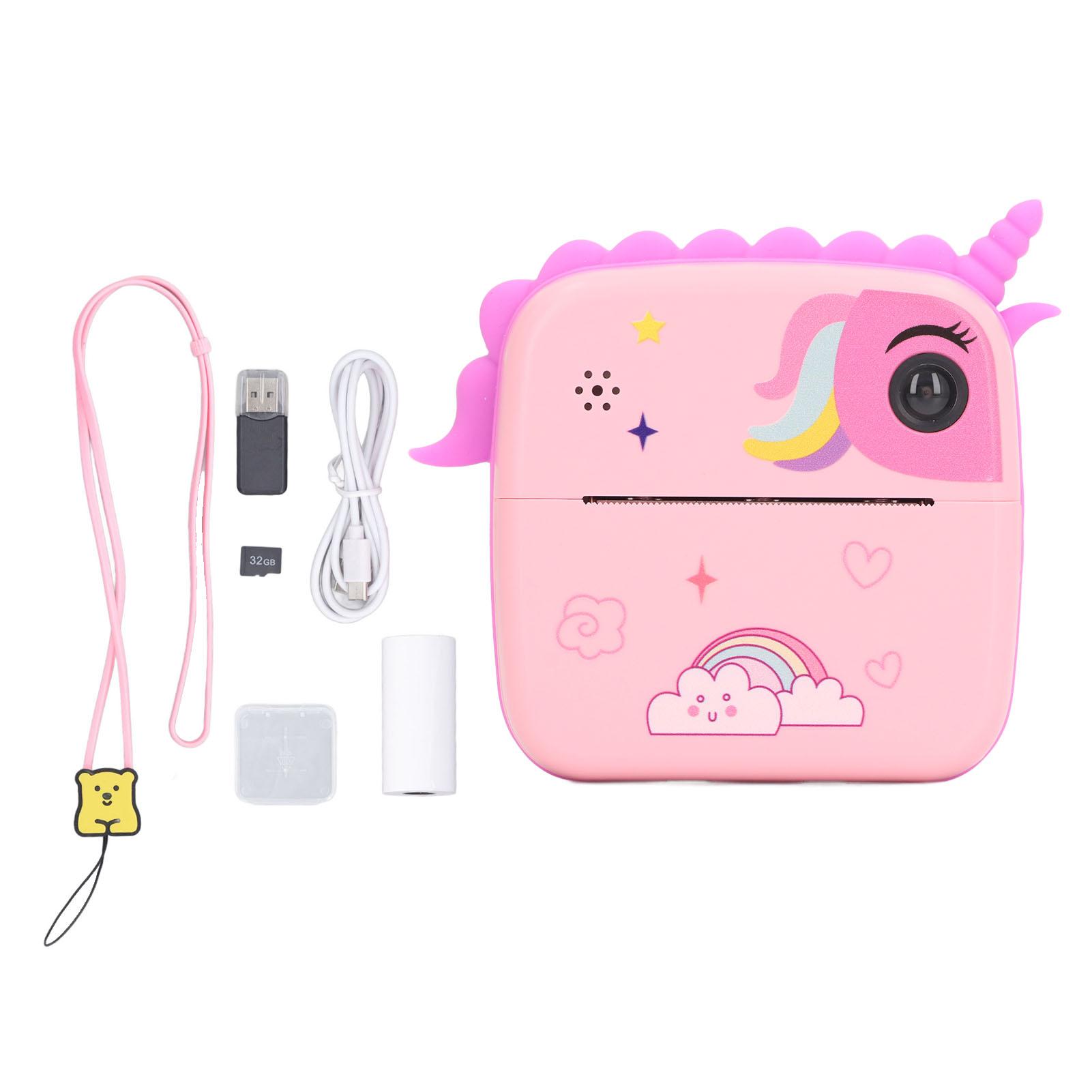 

Цифровая камера для малышей, игрушка, высокое разрешение, прекрасный мультфильм, селфи, мгновенная печать, камера для детей