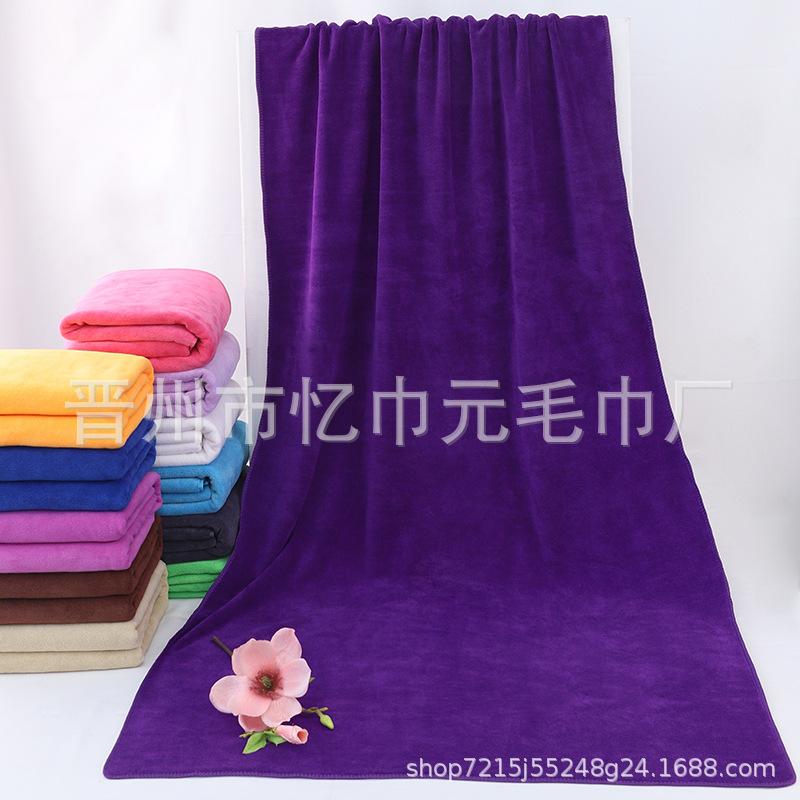 Fine fiber thickened bath towel 80 * 180 400g absorbent beach bath towel