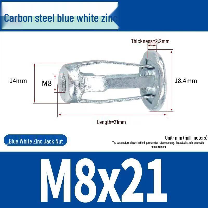 Galvanized Carbon Steel Lantern Screws & Czech Petal Nuts M4-M8